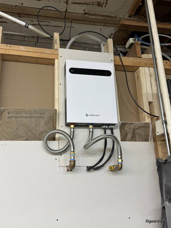 AMZCHEF Tankless Water Heater installed