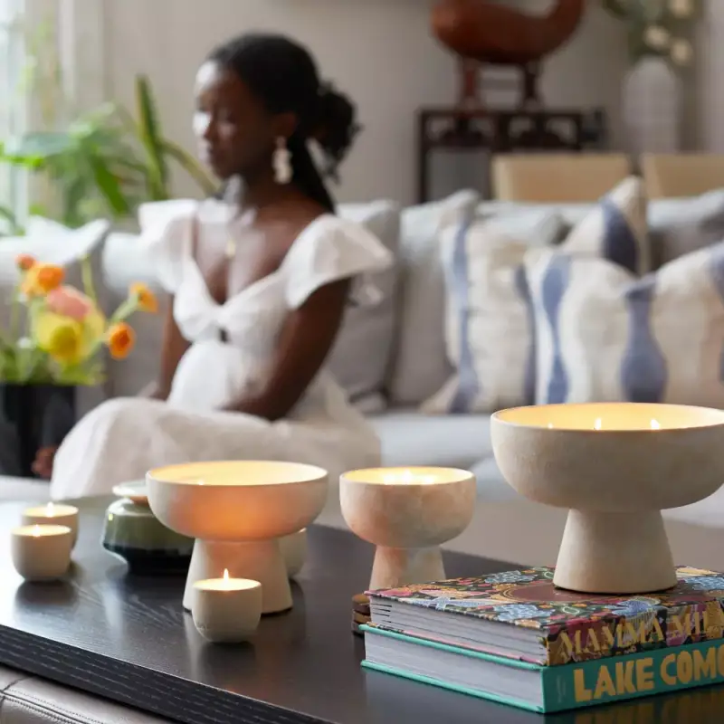 Blueme Happiness Refillable Ceramic Candle