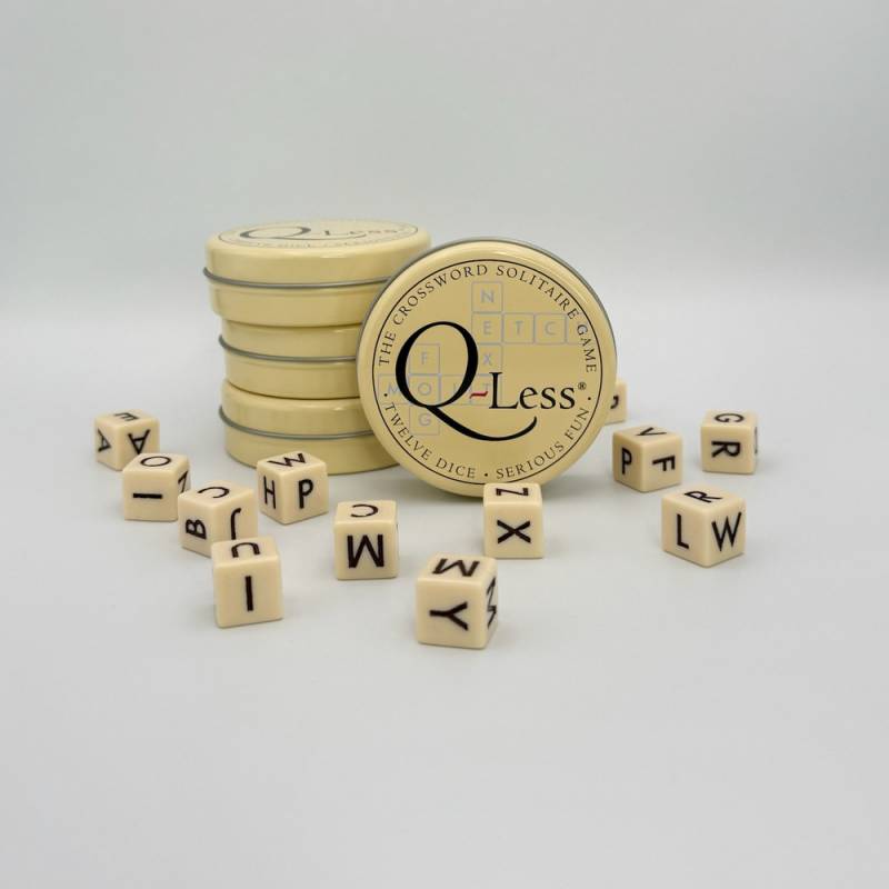 Q-Less Crossword Solitaire Game