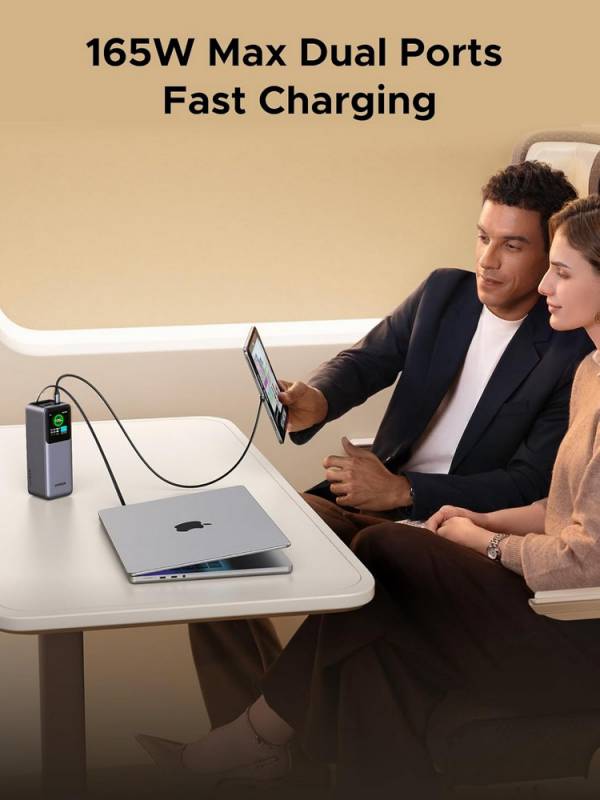 UGREEN Nexode 20,000mAh Power Bank with Retractable Cable