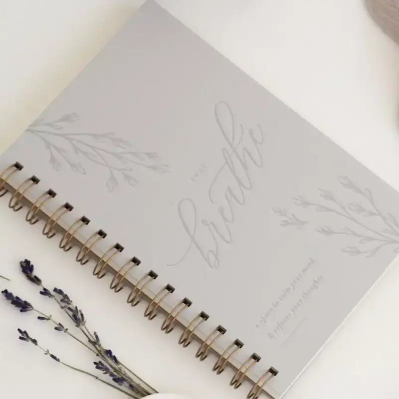 Jen Simpson Design Just Breathe Guided Anxiety Journal
