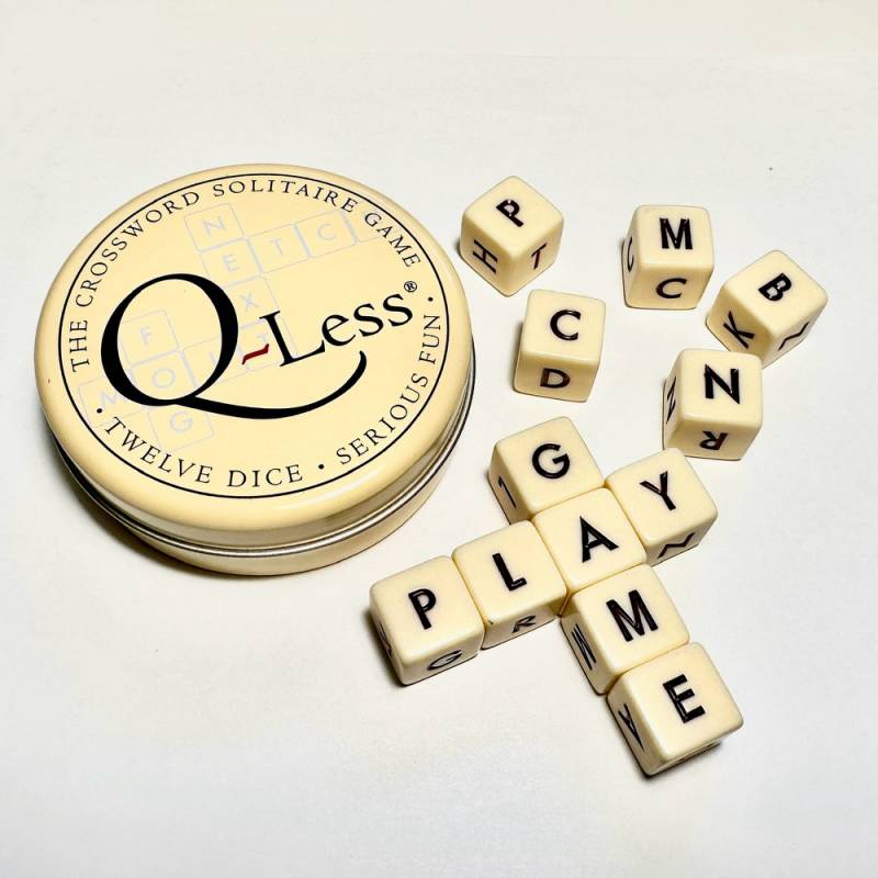 Q-Less Crossword Solitaire Game