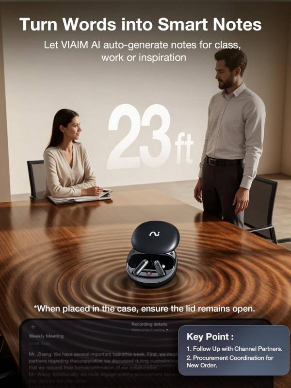 Viaim RecDot AI Voice Recorder Earbuds