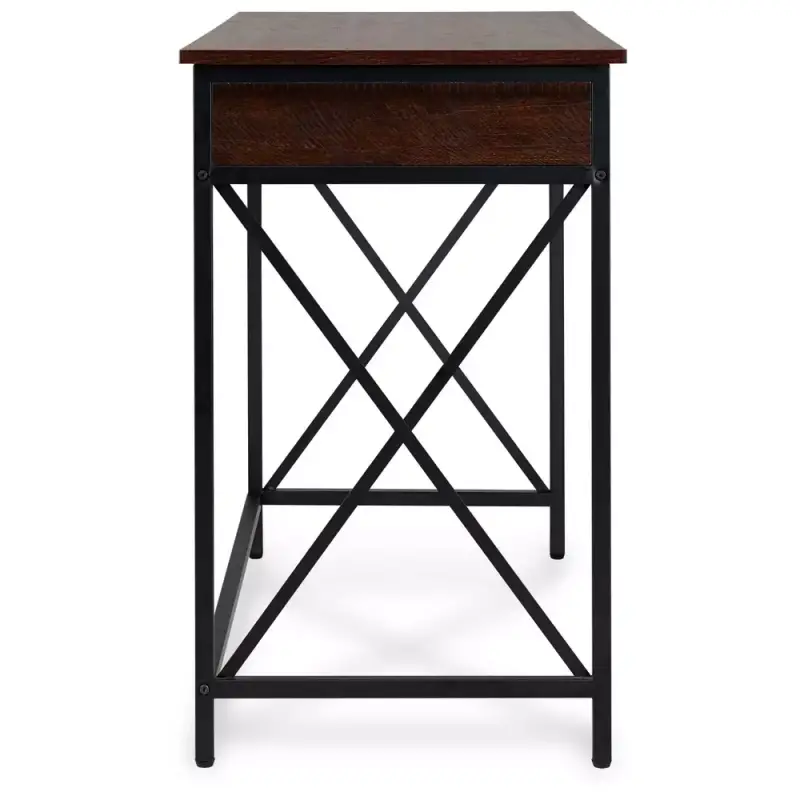 DecorTech Industrial Metal and Wood Writing Desk