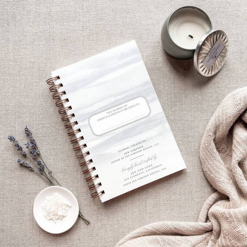 Jen Simpson Design Just Breathe Guided Anxiety Journal