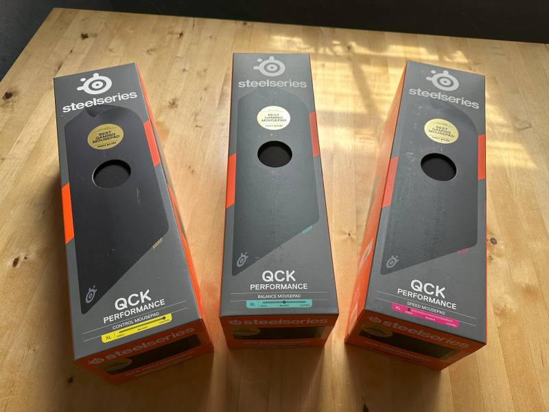 SteelSeries QcK Performance Series Mousepads in retail boxes