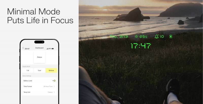 Minimal Mode Heads Up Display