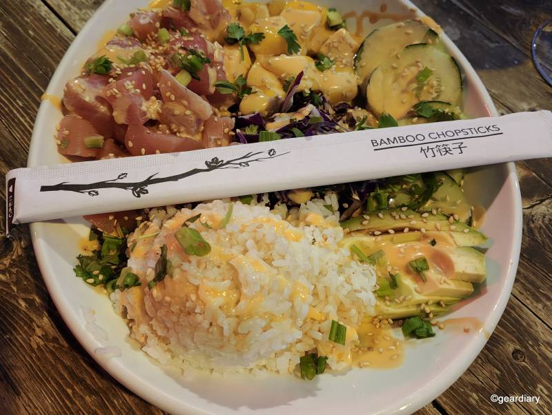 2025 Motorola Razr Ultra Review: Three Months with the Foldable Flip-Phone That’s Still the One to Beat 24 A food shot of an ahi poke bowl