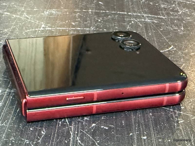 2025 Motorola Razr Ultra Review: Three Months with the Foldable Flip-Phone That’s Still the One to Beat 7 Left side of the 2025 Motorola Razr Ultra when closed