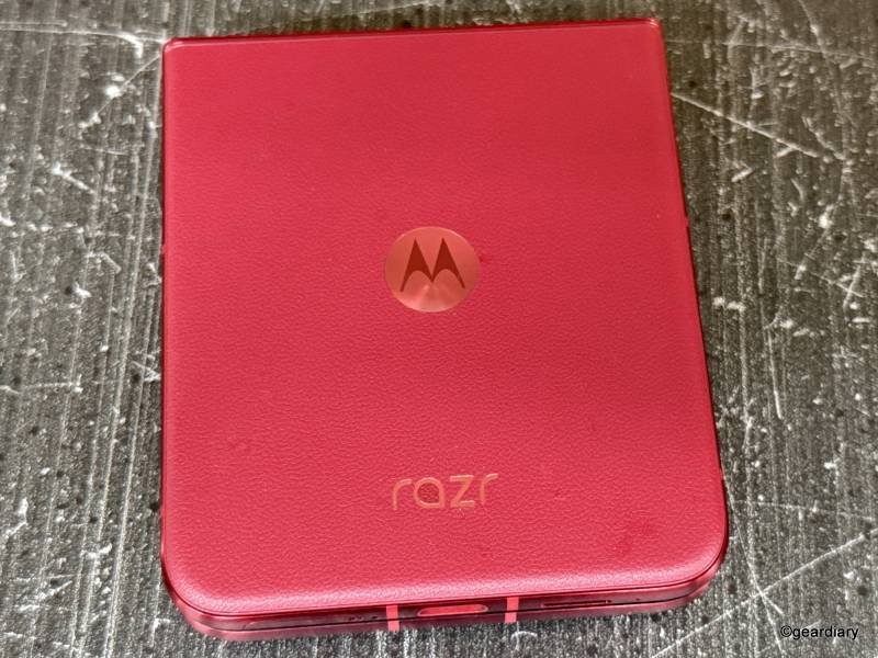 2025 Motorola Razr Ultra Review: Three Months with the Foldable Flip-Phone That’s Still the One to Beat 8 Back of the 2025 Motorola Razr Ultra when closed