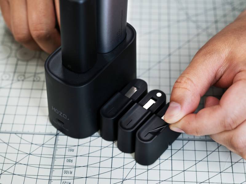 HOZO Design NeoBlade Ultrasonic Cutter and NeoBlock Sanding System Deliver Cord-Free Precision for Makers 8 HOZO Design NeoBlade