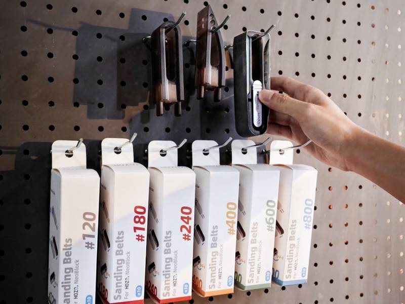 HOZO Design NeoBlade Ultrasonic Cutter and NeoBlock Sanding System Deliver Cord-Free Precision for Makers 9 HOZO Design NeoBlock