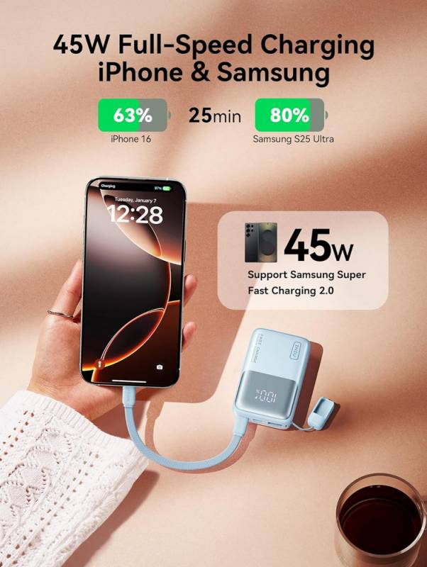 The INIU Pocket Rocket P50 Is a Tiny Power Bank with Big Energy 4 INIU Pocket Rocket P50
