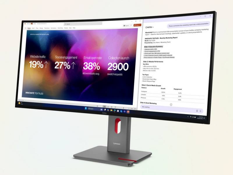 Lenovo Unveils ThinkPad P16 Gen 3, P1 Gen 8, X9 Aura Edition in Glacier White, and ThinkVision P40WD-40 at Innovation World 2025 34 ThinkVision P40WD-40