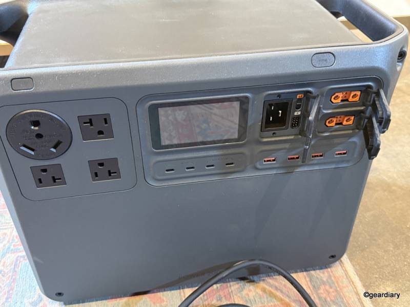 Ports on the DJI Power 2000 Portable Power Station