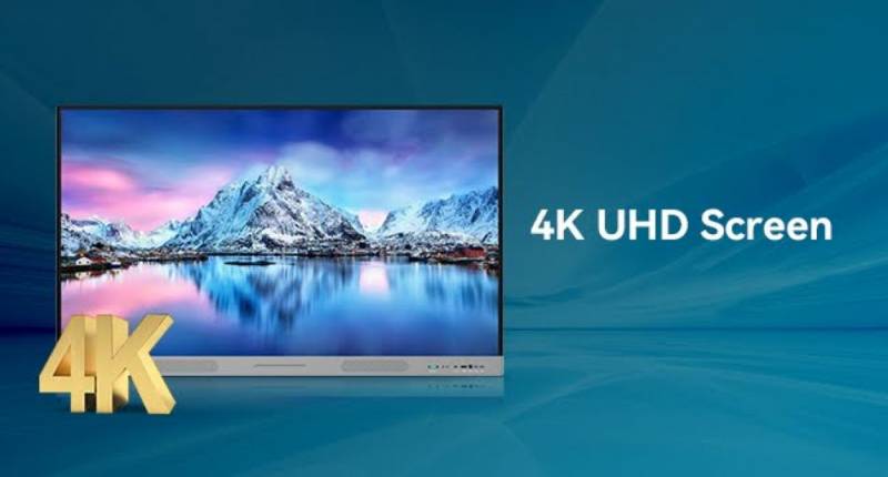 Upgrade Your Classroom with the HKMLC Smart Board, a 55" 4K Interactive Display for Smarter Teaching and Hybrid Learning 2 HKMLC Smart Board 4K UHD Screen