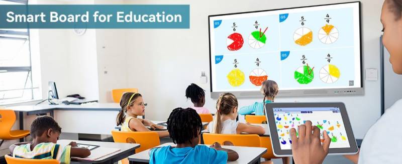 Upgrade Your Classroom with the HKMLC Smart Board, a 55" 4K Interactive Display for Smarter Teaching and Hybrid Learning 1 HKMLC Smart Board for Education