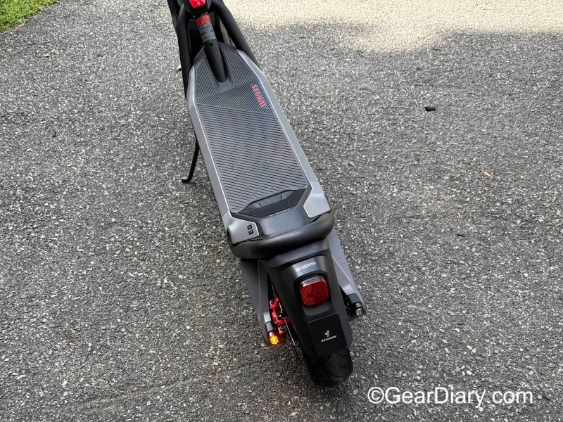 Segway GT3 SuperScooter Review: Speed, Comfort, and Smart Features in This Practical Premium Ride 3 back end of the Segway GT3 SuperScooter