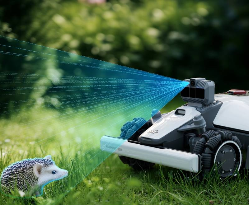 MAMMOTION Makes Their Mowers Smarter and Stronger with Tri-Fusion Positioning! 2 MAMMOTION LUBA mini AWD LiDAR recognizes things it isn't supposed to mow.