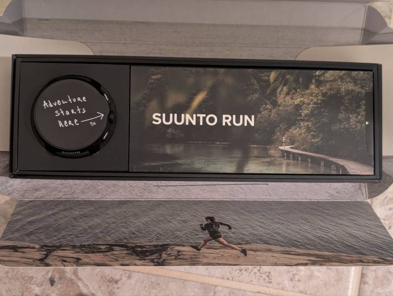 Suunto Run Review: Tap Into Your Fitness Potential with the Ultimate Workout Companion 1 Sunnto Run watch in retail box.