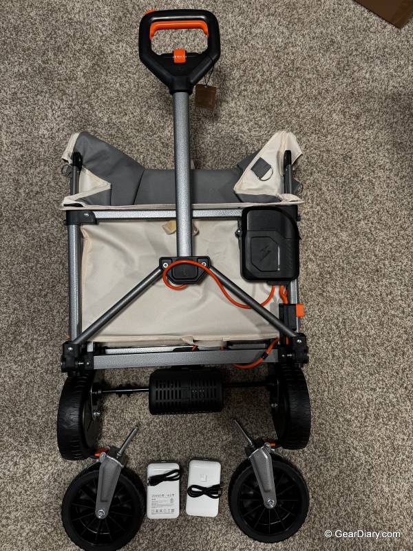 Litheli W1 Pro Electric Foldable Utility Camping Wagon Review: Testing the Future of Outdoor Transport 3 The unpacked W1 Pro Electric Foldable Utility Camping Wagon
