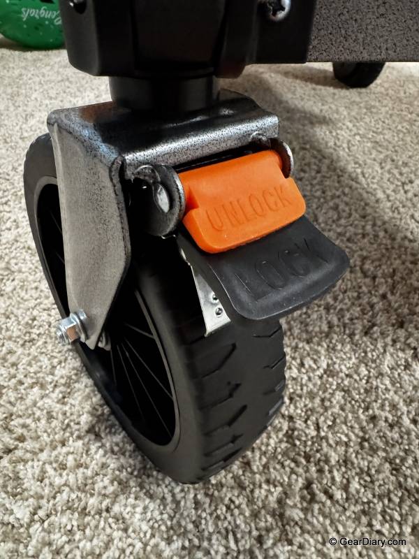 Litheli W1 Pro Electric Foldable Utility Camping Wagon Review: Testing the Future of Outdoor Transport 11 The wheels on the W1 Pro Electric Foldable Utility Camping Wagon