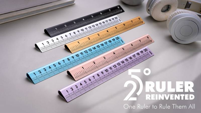 Orangered Life 25° Ruler 2.0 on Kickstarter: The Ergonomic Aluminum Ruler Built for Precision, Comfort, and Creative Projects 1 Orangered Life 25° Ruler 2.0 on Kickstarter