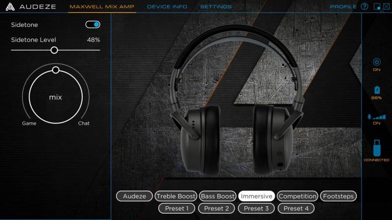 Audeze Maxwell Wireless Gaming Headset Review: Audiophile-Grade Sound in a Top-Tier Gaming Headset 14 Audeze app