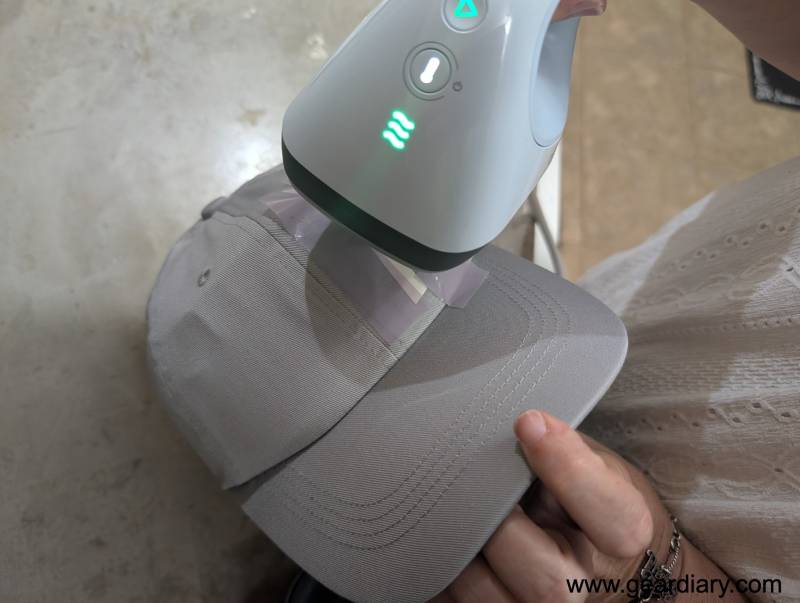 Cricut EasyPress 3 and Cricut Hat Press Review: Pro-Level Heat Transfers Made Easy at Home 6 Using the Cricut Hat Press on a hat.