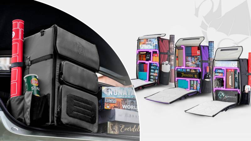 D-Pack Is the 60L Board Game Backpack That Thinks Like a Gamer 7 D-Pack Board Game Backpack on Kickstarter interrior customization