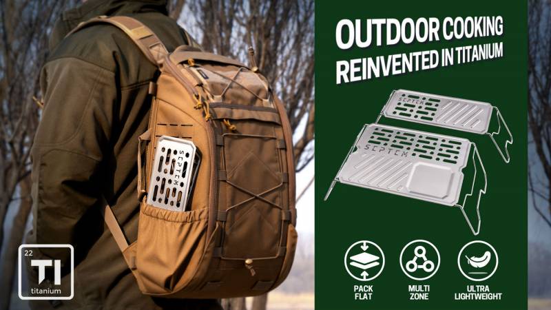 GrilTi 2.0 Titanium Grill: A Pack-Flat, Three-Zone Outdoor Cooking Setup for Campers, Van-Lifers, and Anyone Who Wants Real Food in the Wild 6 GrilTi 2.0 Titanium Grill