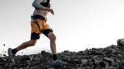 Man running while wearing the Hypershell X Ultra