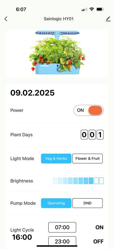 Sainlogic HY01 LED Hydroponics System Review: The (Almost) Perfect Indoor Seed Germinator 17 Sainlogic HY01 LED Hydroponics System app