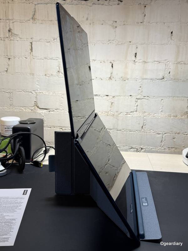 Lenovo Yoga Book 9i Gen 10 Review: A Lightweight Dual-Screen Laptop with Serious Multitasking Skills 18 Lenovo Yoga Book 9i Gen 10 on the Origami stand