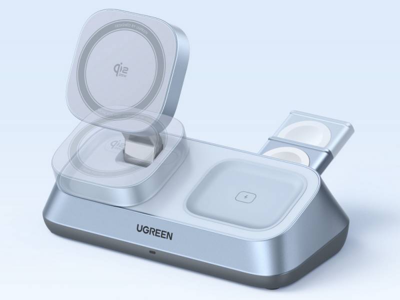 UGREEN MagFlow Qi2 25W Series Brings Faster, Smarter Magnetic Charging to iPhone, Pixel, and Beyond 8 MagFlow 3-in-1 Magnetic Wireless Desktop Charger 25W