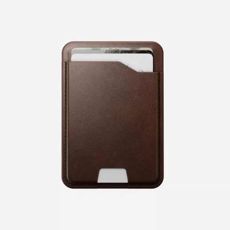 Nomad Leather Mag Wallet with Find My Tracking