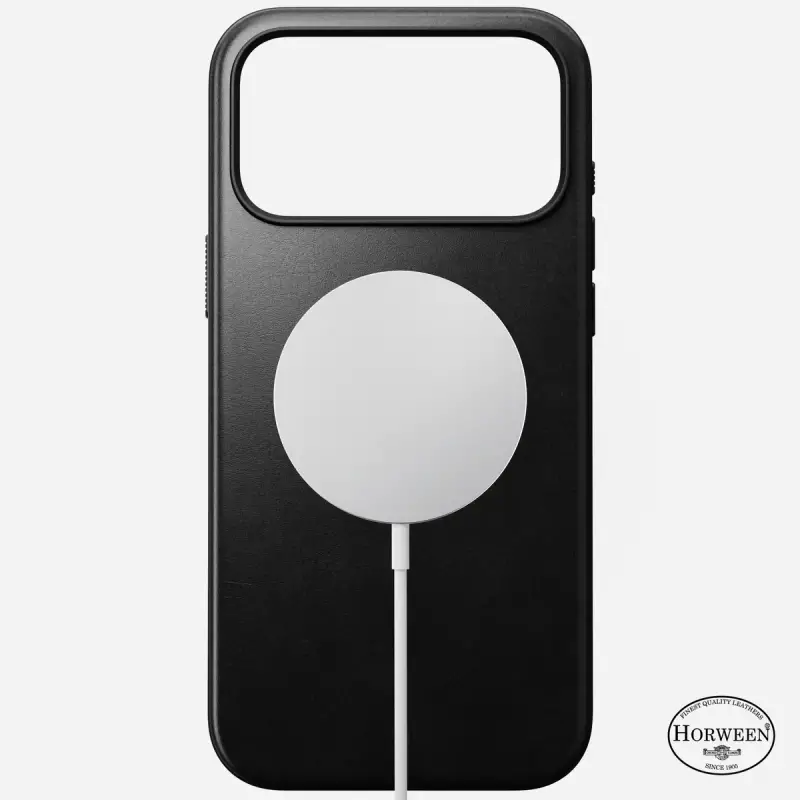 Best iPhone Air & iPhone 17 Series Accessories to Buy Right Now: Cases, Wallets, Screen Protectors, and More 26 Nomad Modern Leather Case in Black Horween Leather