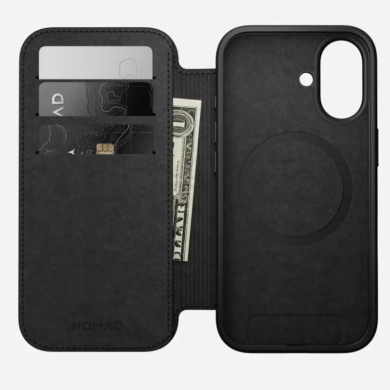 Best iPhone Air & iPhone 17 Series Accessories to Buy Right Now: Cases, Wallets, Screen Protectors, and More 16 Nomad Modern Leather Folio Brown iPhone 17