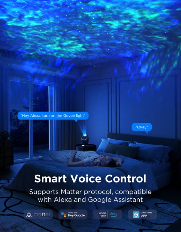 Cosmic to Calm: The New Govee Star Light Projectors Bring the Night Sky Indoors 18 Govee Smart Voice Control