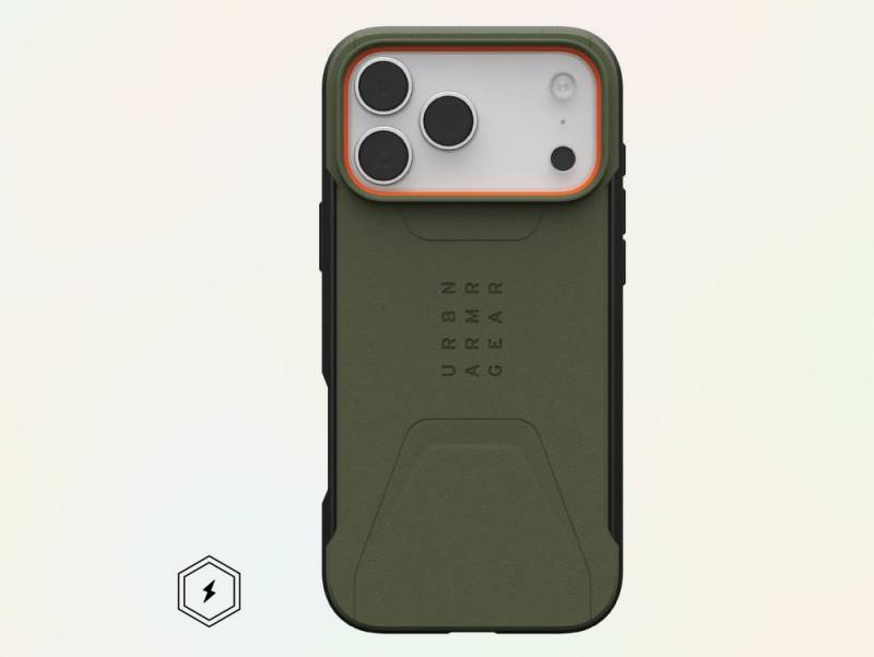 Best iPhone Air & iPhone 17 Series Accessories to Buy Right Now: Cases, Wallets, Screen Protectors, and More 87 UAG Civilian case for the iPhone 17 Pro Max in Olive/Orange