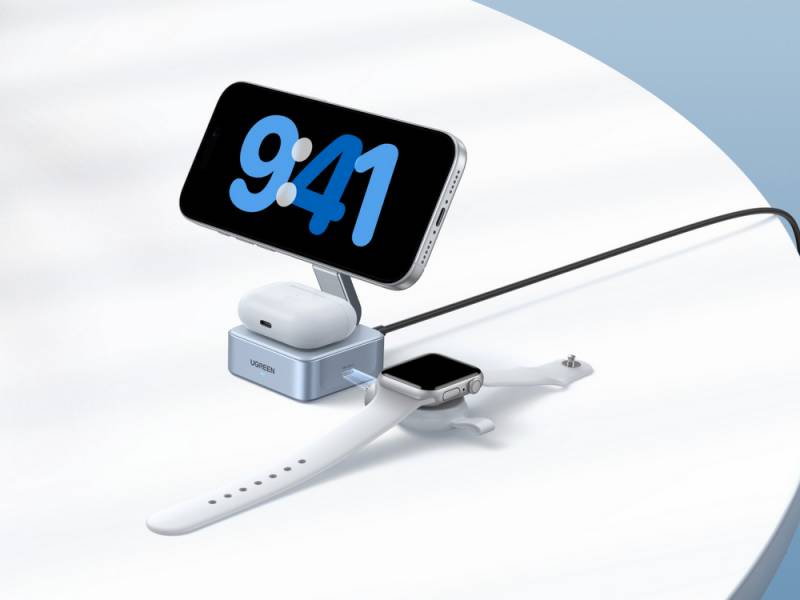 UGREEN MagFlow Qi2 25W Series Brings Faster, Smarter Magnetic Charging to iPhone, Pixel, and Beyond 6 MagFlow 2-in-1 Magnetic Wireless Charger 25W