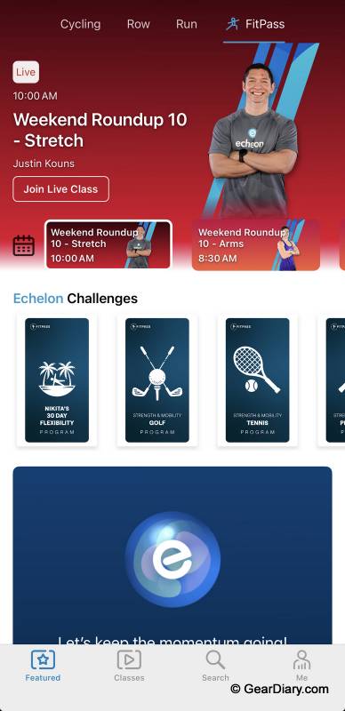 Echelon Stride-6 Treadmill Review: The Quiet, Space-Saving Treadmill That Actually Folds Flat 9 Echelon app