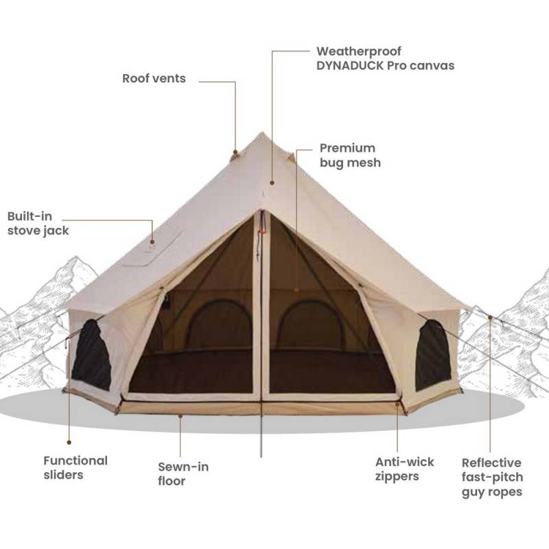 White Duck Outdoors Altimus Bell Tent Review and a Look at the Avalon Bell Tent: Premium Canvas Shelters That Redefine Glamping Comfort 6 Avalon Bell Tent