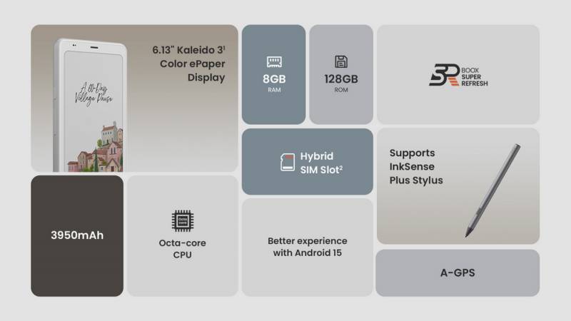 BOOX Rolls out Note Air5 C and Palma 2 Pro, Two Color ePaper Devices with Real-Life Perks 9 BOOX Palma 2 Pro specifications