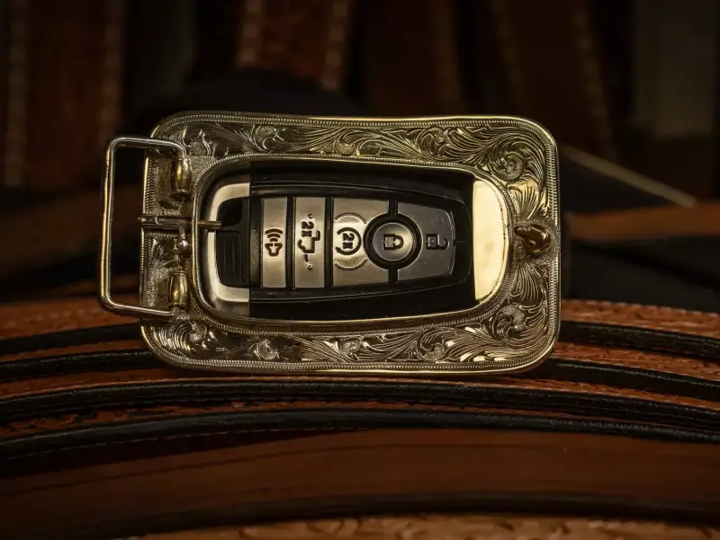 The $200 Ford Truckle Belt Buckle Is the Wildest Way to Carry Your Truck's Key Fob Yet 2 Ford Truckle Belt Buckle