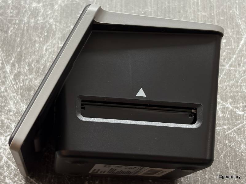 Right side of the HP FilmScan 5" TouchScreen Film Scanner