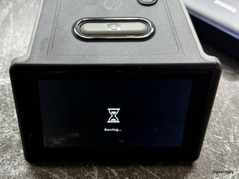 Scanning slides in the HP FilmScan 5" TouchScreen Film Scanner