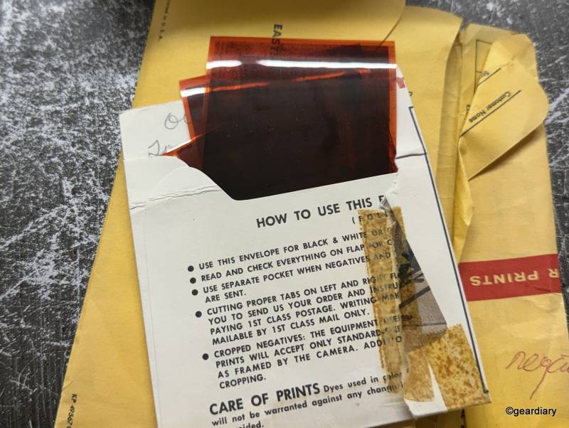 Some of the odd-sized 1950s negatives