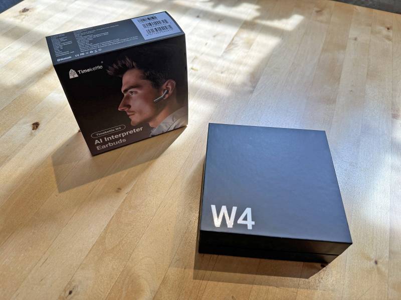 Timekettle W4 AI Interpreter Earbuds Review: Effortless, Accurate, Real-time Translations in an Elegant Package 4 Timekettle W4 AI Interpreter Earbuds retail box
