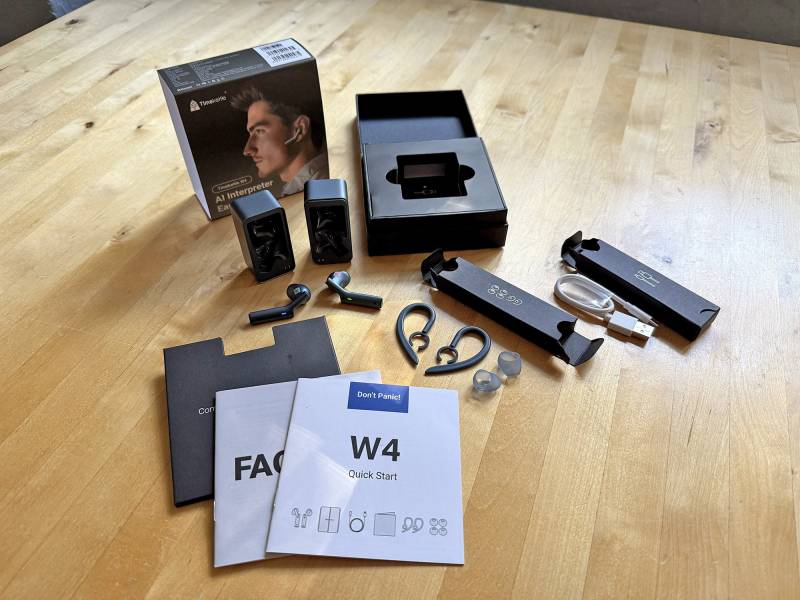 Timekettle W4 AI Interpreter Earbuds Review: Effortless, Accurate, Real-time Translations in an Elegant Package 7 Accessories included with the Timekettle W4 AI Interpreter Earbuds